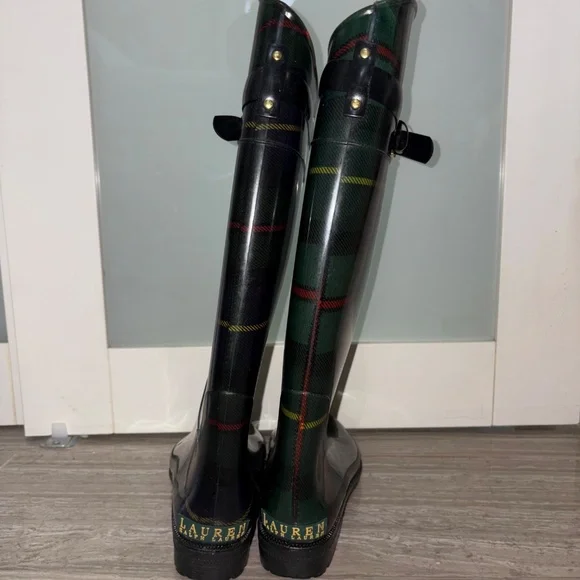 Polo Ralph Lauren Plaid Rainboots - Picture 2 of 3